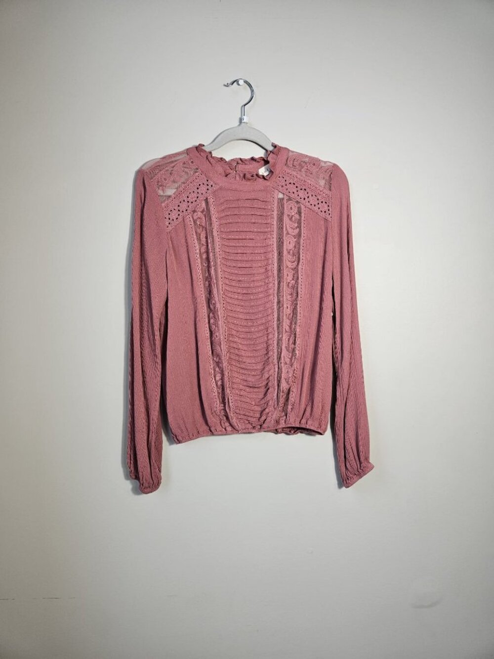 LOVESTITCH Lace Detail Blouse Small - Picture 2 of 4
